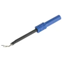 Schutzinger Blue Female Test Socket 4 mm Connector, Solder Termination, 600V, 1A, Nickel Plating ZPK 8066 Ni / BL