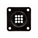 TE Connectivity Circular Connector 9 Contacts Panel Mount Socket Male 600V 13A IP67 CPC Series 182922-1