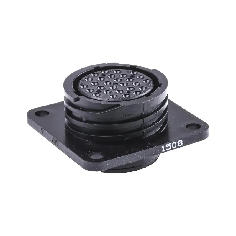 TE Connectivity Circular Connector Panel Mount Socket Female 28 Contacts IP67 Standard Size 600V Crimp Termination 206038-1