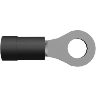 TE Connectivity PIDG Insulated Ring Terminal M6 Stud Size 16 AWG 14 AWG Wire Size Black 342063