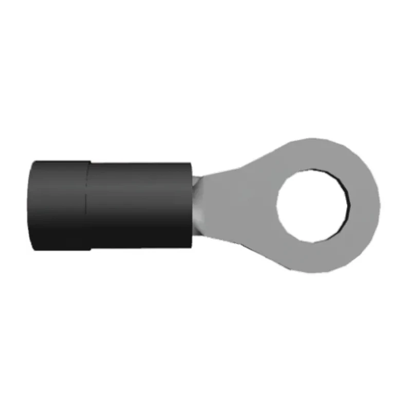 TE Connectivity PIDG Insulated Ring Terminal M6 Stud Size 16 AWG 14 AWG Wire Size Black 342063
