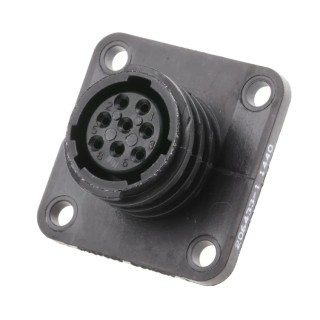 TE Connectivity Circular Connector 8 Contacts Panel Mount Socket Female CPC Series 206433-1
