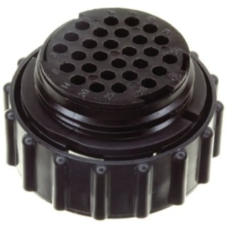 TE Connectivity Circular Connector, 57 Contacts, Cable Mount, Standard Size, Male Plug, Threaded Mating, 250V 206437-1