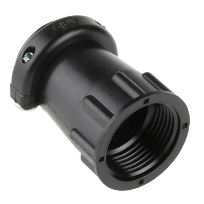 TE Connectivity CPC Series Black Thermoplastic Circular Connector Cable Clamp, 35.56mm Length, Max Bundle Diameter 206966-7
