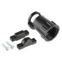 TE Connectivity CPC Series Black Thermoplastic Circular Connector Cable Clamp, 35.56mm Length, Max Bundle Diameter 206966-7
