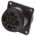 TE Connectivity Circular Connector Panel Mount 16 Contacts Socket Female 600V Thermoplastic CPC Series 207486-1