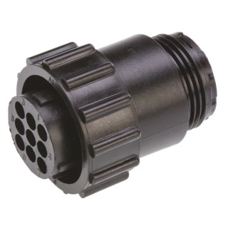 TE Connectivity Circular Connector, 9 Contacts, Cable Mount, Socket Female, Standard Size, Nylon Housing, 600V 788157-2