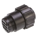 TE Connectivity Circular Connector, 9 Contacts, Cable Mount, Socket Female, Standard Size, Nylon Housing, 600V 788157-2