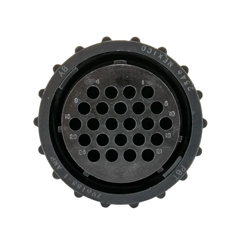 TE Connectivity Circular Connector Cable Plug Female 24 Contacts Standard Size Nylon Housing 600V CPC Series 796188-1