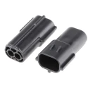 TE Connectivity Econoseal J Mk II Automotive Connector Female Black Cable 2 Way Crimp Termination 174354-2