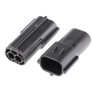 TE Connectivity Econoseal J Mk II Automotive Connector Female Black Cable 2 Way Crimp Termination 174354-2
