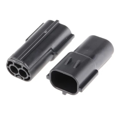 TE Connectivity Econoseal J Mk II Automotive Connector Female Black Cable 2 Way Crimp Termination 174354-2