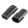 TE Connectivity Econoseal J Mk II Automotive Connector Female Black Cable 2 Way Crimp Termination 174354-2