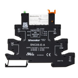 RS PRO Electromechanical Interface Relay, DIN Rail Mount, 12V AC/DC Coil, SPDT Contact, 8A Current, Silver Alloy 144-1578