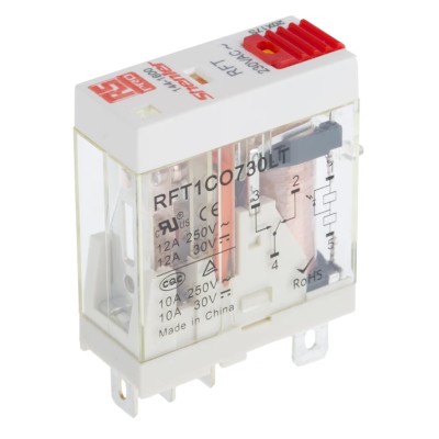 RS PRO Power Relay 230V AC Coil 12A Switching Current SPDT 144-1600