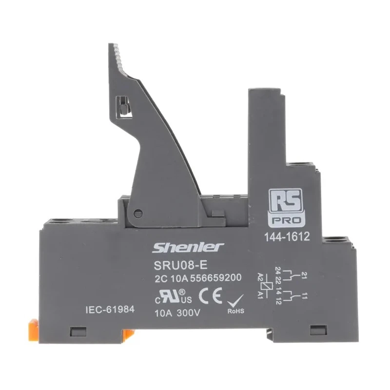 RS PRO 300V AC DIN Rail Relay Socket for Use with RFT Relay 144-1612