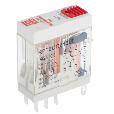 RS PRO Power Relay 110V ac Coil, 8A Switching Current, DPDT, Silver Alloy Contacts 144-1607