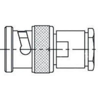 TE Connectivity BNC Series Coaxial Connector Cable Male BNC, 75 Ω, Straight Body Clamp 1-1478162-0