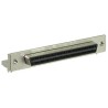 TE Connectivity AMPLIMITE .050 III 68 Way Right Angle 2.54 mm Pitch Through Hole D-Sub Connector with Board Lock 5787170-7