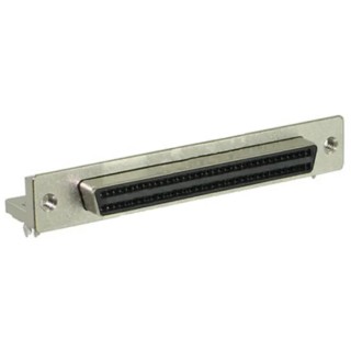 TE Connectivity AMPLIMITE .050 III 68 Way Right Angle 2.54 mm Pitch Through Hole D-Sub Connector with Board Lock 5787170-7