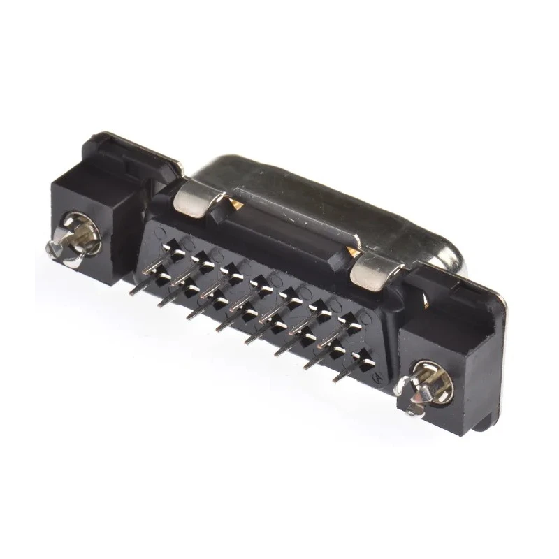 TE Connectivity AMPLIMITE HDP-20 15 Way Straight 2.74 mm Pitch Through Hole D-Sub Connector with 4 to 40 UNC 1-338310-2