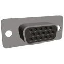TE Connectivity AMPLIMITE HDP-22 15 Way Straight Cable D-Sub Connector Female 216164-1