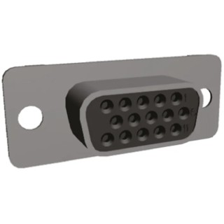 TE Connectivity AMPLIMITE HDP-22 15 Way Straight Cable D-Sub Connector Female 216164-1
