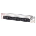 TE Connectivity AMPLIMITE HDP-20 37 Way Straight Cable D-Sub Connector Female 250V 3.7A STEEL 205209-2