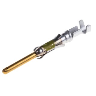 TE Connectivity Male Crimp Circular Connector Contact Contact Size 16 Wire Size 20, 24AWG 13A 250V Brass Gold over 66400-4