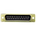 TE Connectivity AMPLIMITE HDP-20 25 Way Straight Cable D-Sub Connector Male 250V Steel Housing 5205208-1