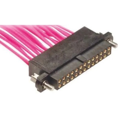 HARWIN Datamate J-Tek Series Straight Panel PCB Socket, 20-Contact, 2 Row, 2 mm Pitch Crimp M80-4662005