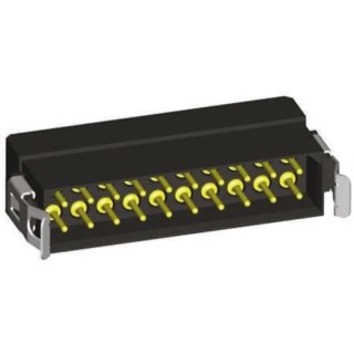 HARWIN Male Connector Housing 2 mm Pitch 8 Way 2 Row Straight Polyamide Cable Mount M80-8120805
