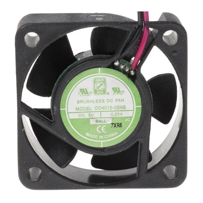 RS PRO DC Axial Fan 5V dc, 1.5W, 250mA Max, 14.4 m³/h Air Flow, IP55, 40 mm x 40 mm x 15 mm IP55