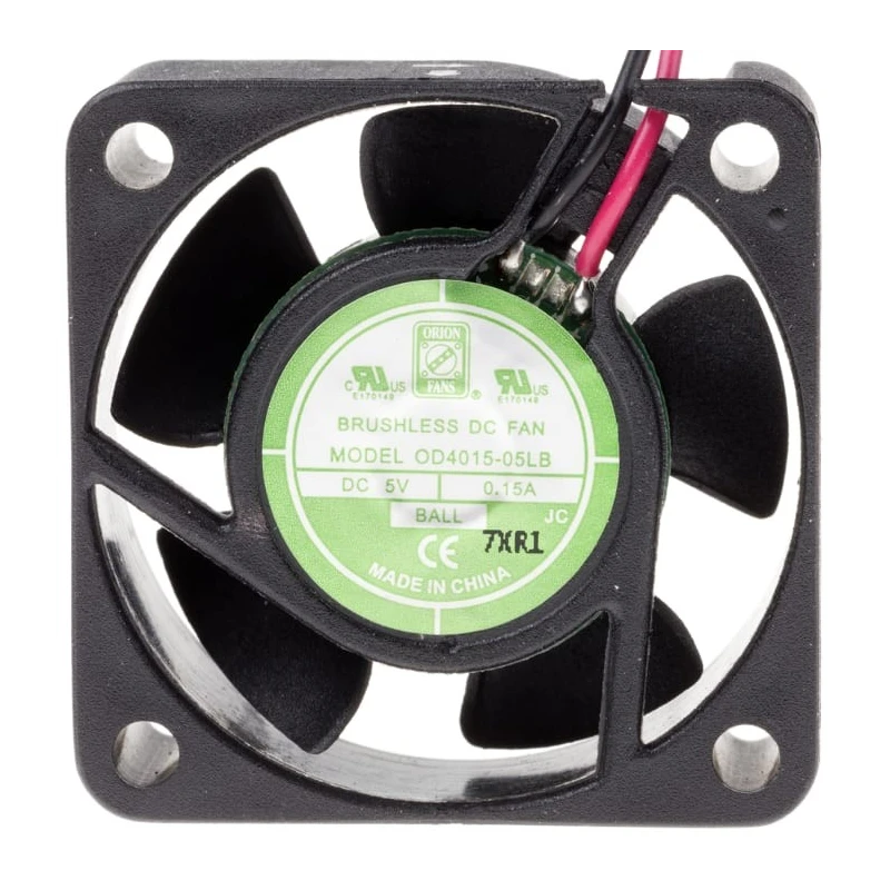 RS PRO Axial Fan 5V DC 1.5W 150mA Max Airflow 11.5m³/h IP55 40mm x 40mm x 15mm IP55