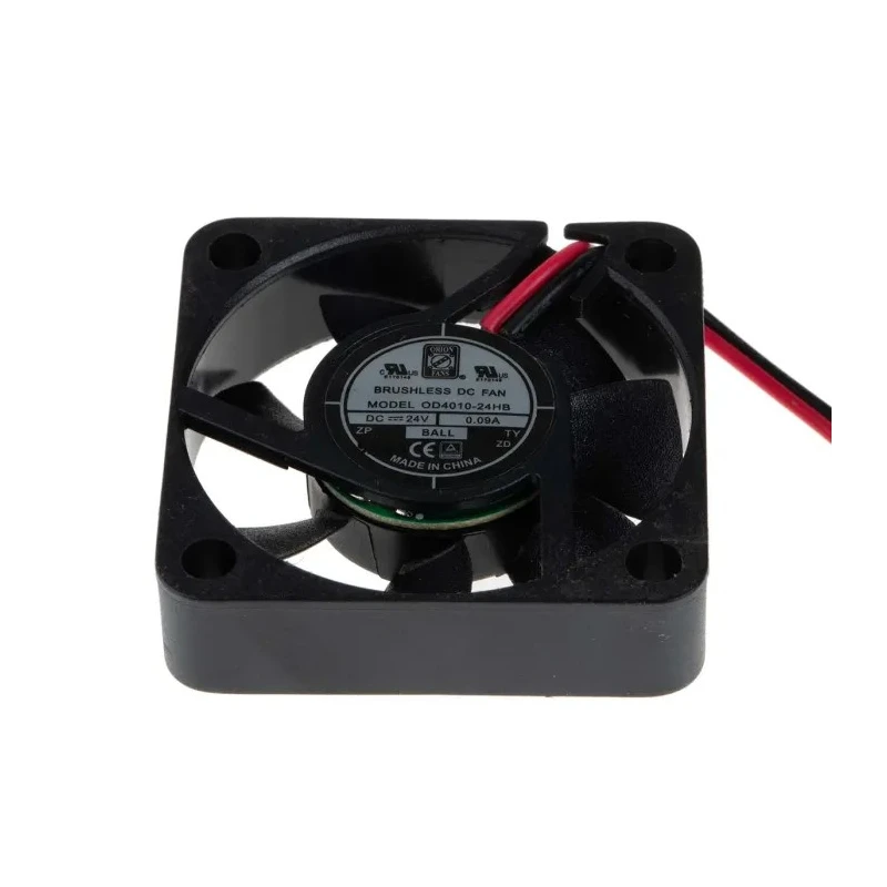 RS PRO Axial Fan, 24V DC, 11.9 m³/h Air Flow, 2.16 W Power, 90 mA Max Current, IP55, 40mm x 40mm x 10.5mm Frame IP55
