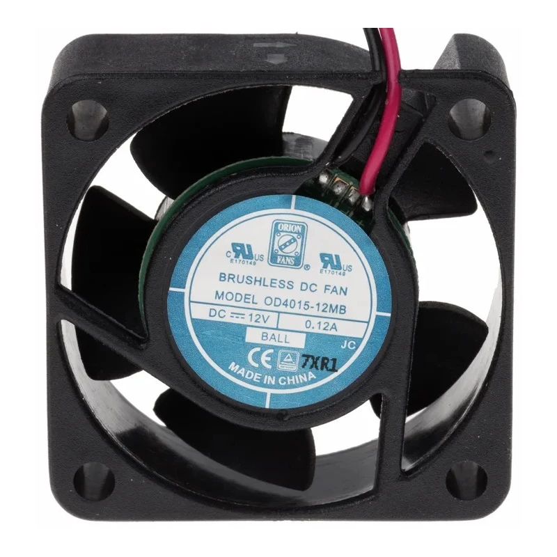 RS PRO Axial Fan 12V DC 13.8 m³/h 1.44 W 88 mA Max IP55 40 mm x 40 mm x 15 mm IP55