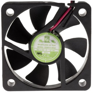 RS PRO Axial Fan 5V DC 15.3 m³/h Airflow 450 mW Power 100 mA Current IP55 50 mm x 50 mm x 10.5 mm IP55