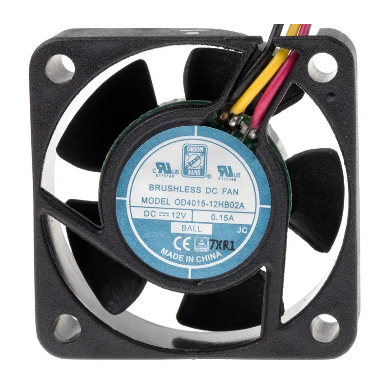 RS PRO 12V DC Axial Fan 14.4 m³/h Airflow 1.8 W Power 110 mA Current IP55 40 mm Frame Size IP55