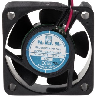 RS PRO Axial Fan 12V DC 1.2W 11.5 m³/h 6000 RPM Ball Bearing IP55 40mmx40mmx15mm IP55