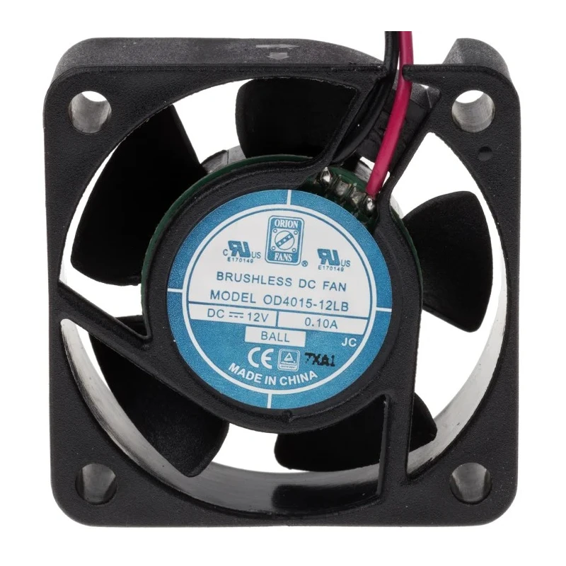 RS PRO Axial Fan 12V DC 1.2W 11.5 m³/h 6000 RPM Ball Bearing IP55 40mmx40mmx15mm IP55