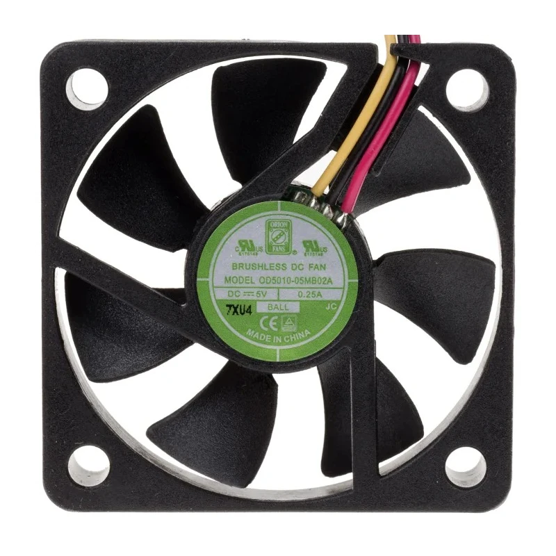 RS PRO Axial Fan 5V DC, 16.9 m³/h Air Flow, 900 mW Power, 150 mA Max Current, IP55, 50 mm Square Frame, Ball Bearing IP55