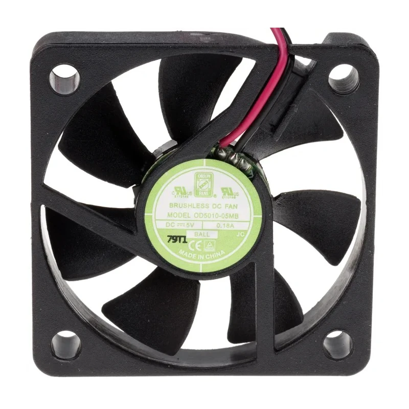 RS PRO Axial Fan, 5V DC, 16.9 m³/h Airflow, 750 mW, 150 mA Max, IP55, 50 mm Square Frame, Ball Bearing IP55