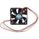 RS PRO Axial Fan, 12V DC, 16.9 m³/h Air Flow, 1.2 W Power, 90 mA Max Current, Protection, 50 mm Square Frame, Ball IP55