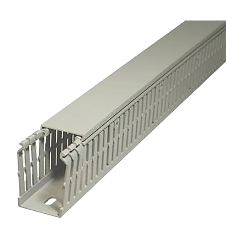SES Sterling Grey Open Slot Cable Trunking W25mm x D30 mm x L2 m Polyvinyl Chloride GN-A6/4 LF 