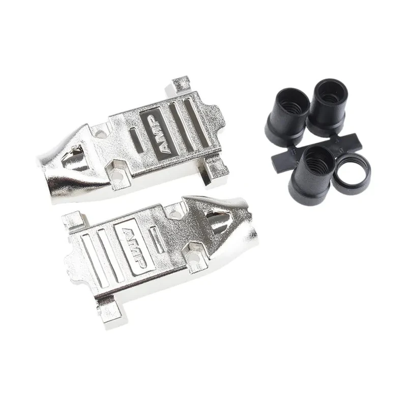TE Connectivity AMPLIMITE HD-20 Series Metal Plated Plastic Straight D-Sub Backshell 9 Way Strain Relief 5748677-1