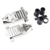 TE Connectivity AMPLIMITE HD-20 Series Metal Plated Plastic Straight D-Sub Backshell, 9 Way Strain Relief 5748677-1
