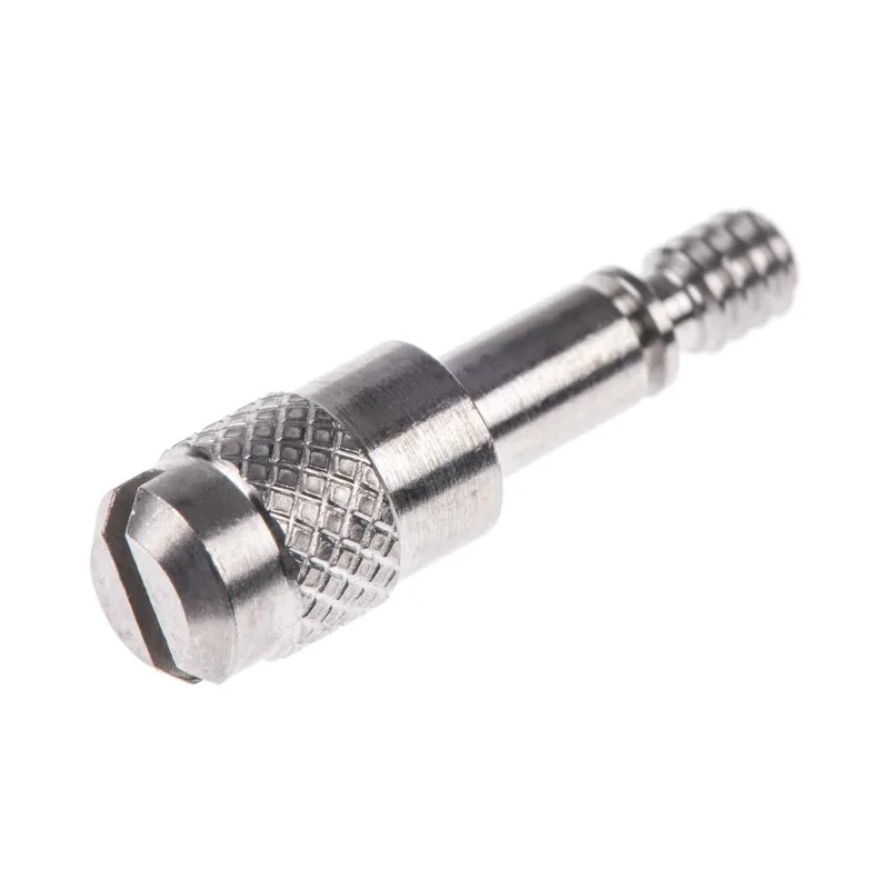 TE Connectivity AMPLIMITE Series Knurled Screw Connector Screw for D-Sub, Stainless Steel, RoHS Compliant 1437012-5