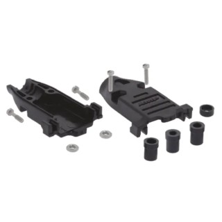 TE Connectivity AMPLIMITE Series ABS Straight D-Sub Backshell, 9 Way 5748678-1