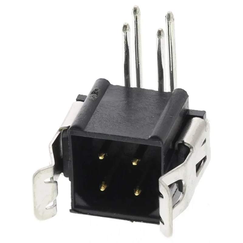 HARWIN Datamate L-Tek Series Right Angle Through Hole PCB Header 4 Contacts 2 mm Pitch 2 Row Shrouded M80-8510442