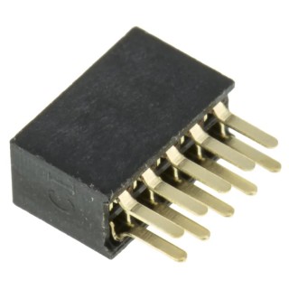 HARWIN M50 Series Straight Through Hole PCB Socket 10-Contact 2 Row 1.27 mm Pitch Nylon Housing Solder M50-3000545